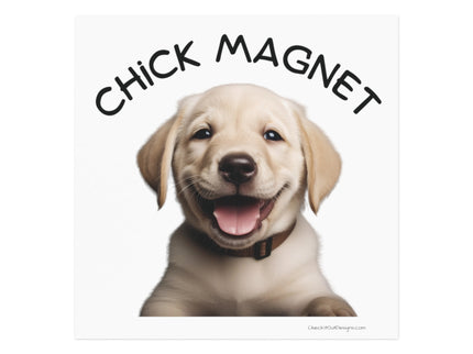 Chick Magnet -  Labrador Retriever / Puppy - Square Magnet