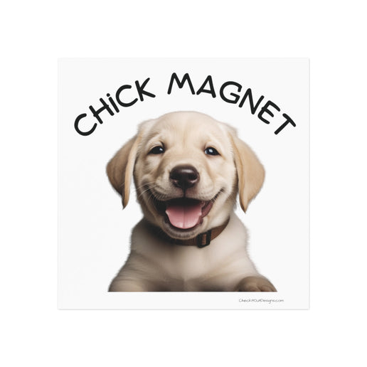 Chick Magnet -  Labrador Retriever / Puppy - Square Magnet