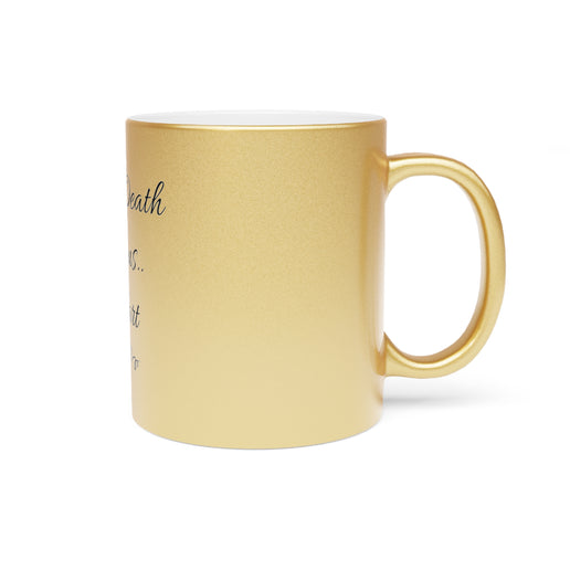 Till death do us Fart - His and Her gifts - Metallic Mug (Silver\Gold)