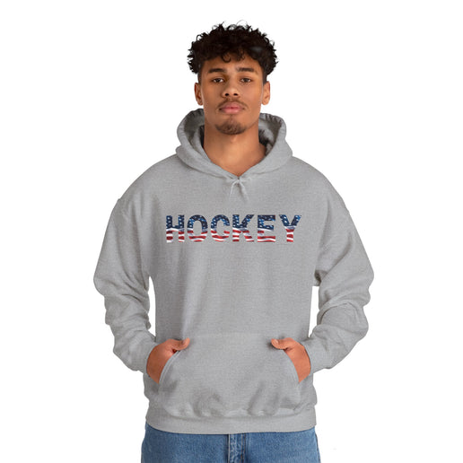 USA HOCKEY American Flag - Unisex Heavy Blend™ Hooded Sweatshirt