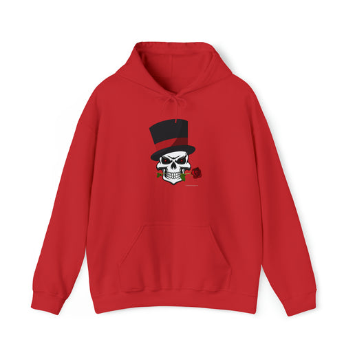 Skull Top Hat Rose - Unisex Heavy Blend™ Hooded Sweatshirt