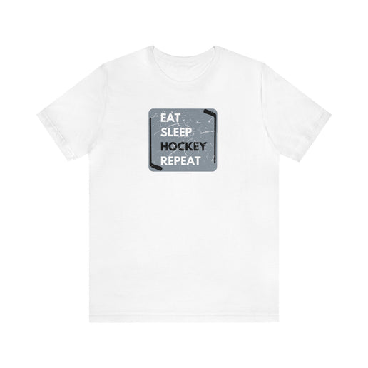 Eat, Sleep, Hockey, Repeat - Soft- Unisex Jersey Short Sleeve Tee