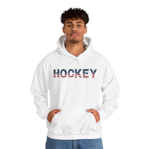 USA HOCKEY American Flag - Unisex Heavy Blend™ Hooded Sweatshirt