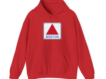 Boston Historical Sign - Soft Unisex Heavy Blend™ Hooded Sweatshirt Hoodie