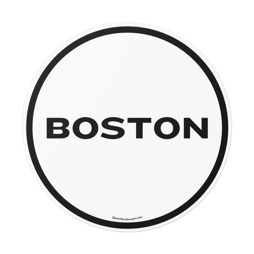 Boston Round Vinyl Stickers (Outdoor/Indoor- 3 sizes)