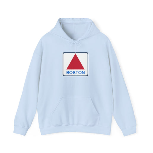 Boston Historical Sign - Soft Unisex Heavy Blend™ Hooded Sweatshirt Hoodie