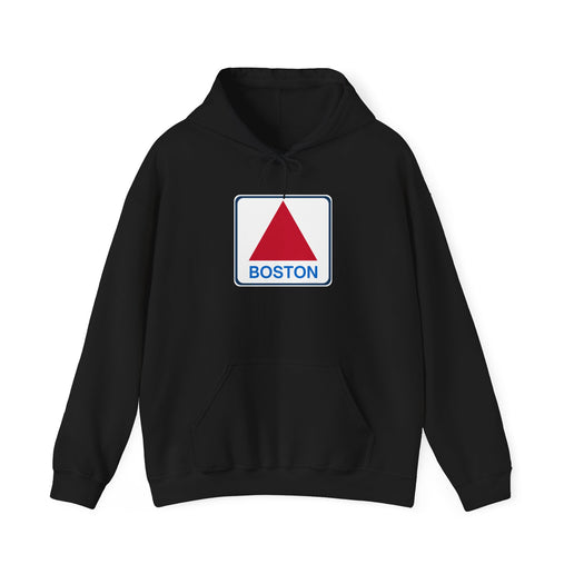 Boston Historical Sign - Soft Unisex Heavy Blend™ Hooded Sweatshirt Hoodie