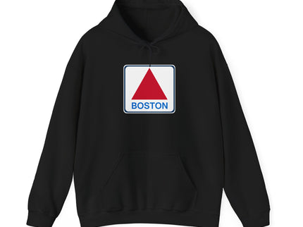 Boston Historical Sign - Soft Unisex Heavy Blend™ Hooded Sweatshirt Hoodie