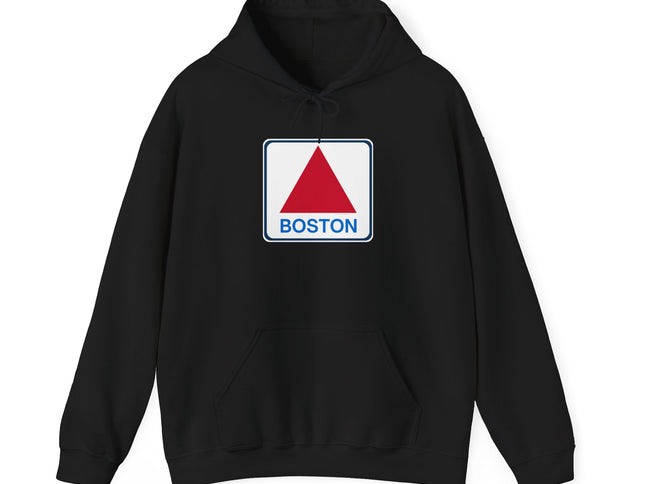 Boston Historical Sign - Soft Unisex Heavy Blend™ Hooded Sweatshirt Hoodie