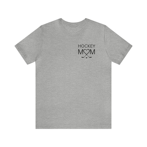 Hockey Mom Heart and Sticks - Soft Comfortable Jersey Short Sleeve Tee