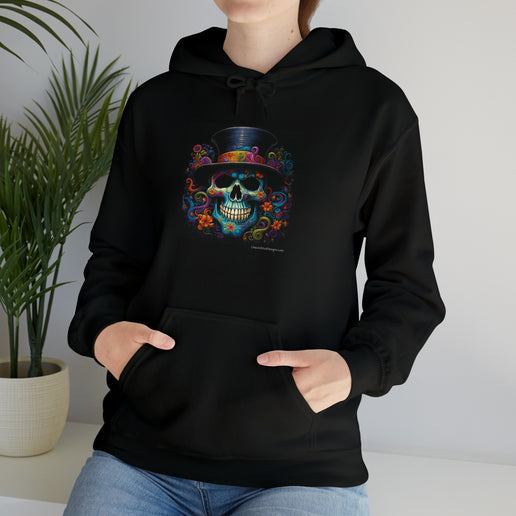 Skull With Hat - Soft Unisex Heavy Blend™ Hooded Sweatshirt