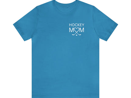 Hockey Mom Heart and Sticks - Soft Comfortable Jersey Short Sleeve Tee