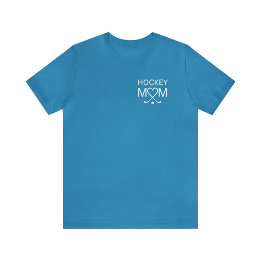 Hockey Mom Heart and Sticks - Soft Comfortable Jersey Short Sleeve Tee