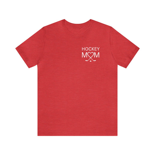 Hockey Mom Heart and Sticks - Soft Comfortable Jersey Short Sleeve Tee