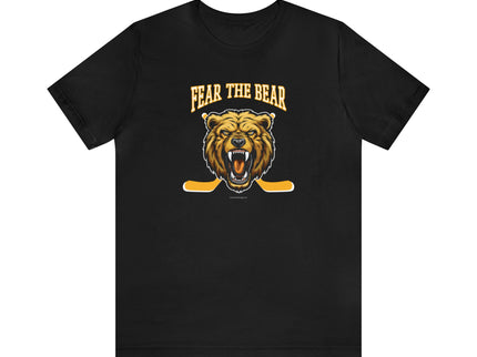 FEAR THE BEAR Hockey - Soft Comfortable Unisex Jersey Short Sleeve Tee