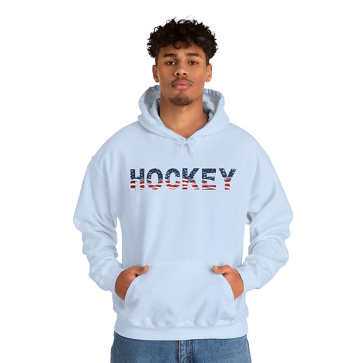 USA HOCKEY American Flag - Unisex Heavy Blend™ Hooded Sweatshirt