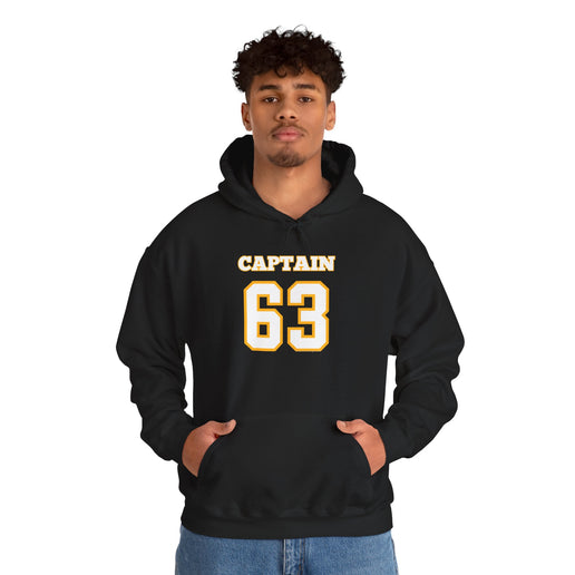 Captain 63 Boston Hockey Marchand - Hoodie Unisex Heavy Blend™ Hooded Sweatshirt