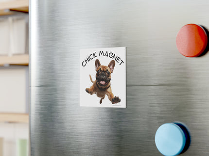 Chick Magnet -  French Bulldog - Square Magnet