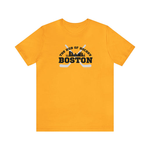 The Hub of Hockey - Boston - Soft Unisex Jersey Short Sleeve Tee