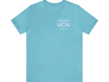 Hockey Mom Heart and Sticks - Soft Comfortable Jersey Short Sleeve Tee