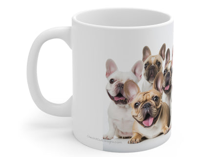 French Bulldog group Ceramic Mug 11oz