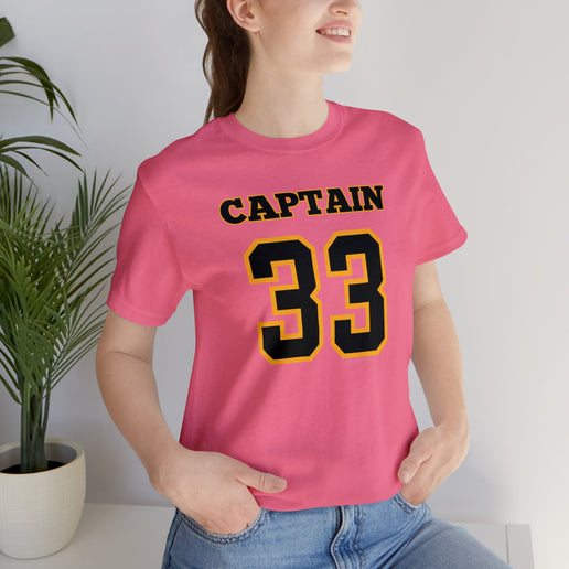 Captain 33 - Soft Unisex Jersey Short Sleeve Tee