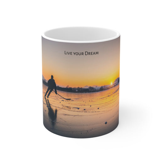 Hockey Morning "Live Your Dream" Ceramic Mug 11oz