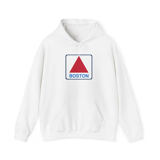 Boston Historical Sign - Soft Unisex Heavy Blend™ Hooded Sweatshirt Hoodie