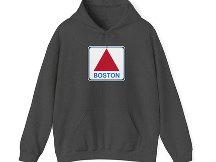 Boston Historical Sign - Soft Unisex Heavy Blend™ Hooded Sweatshirt Hoodie