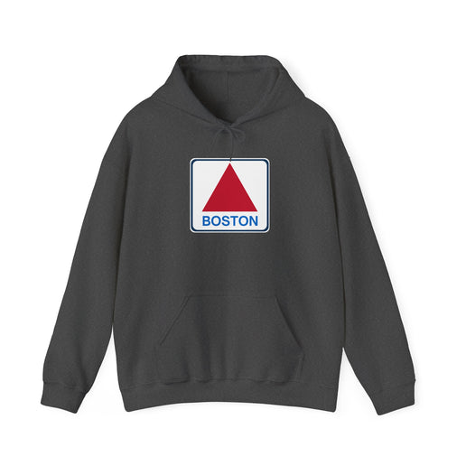 Boston Historical Sign - Soft Unisex Heavy Blend™ Hooded Sweatshirt Hoodie