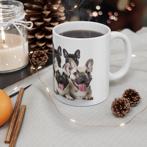 French Bulldog group Ceramic Mug 11oz