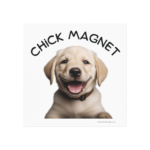 Chick Magnet -  Labrador Retriever / Puppy - Square Magnet