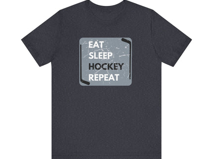 Eat, Sleep, Hockey, Repeat - Soft- Unisex Jersey Short Sleeve Tee