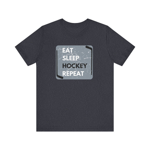 Eat, Sleep, Hockey, Repeat - Soft- Unisex Jersey Short Sleeve Tee