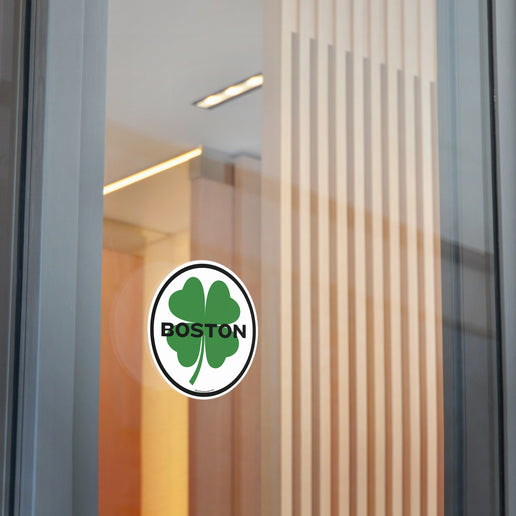 Irish Boston Round Vinyl Stickers (Outdoor/Indoor- 3 sizes)