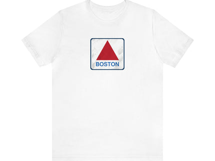 Boston Historical Sign (Distressed version) - Soft Unisex Jersey Short Sleeve Tee