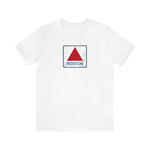 Boston Historical Sign (Distressed version) - Soft Unisex Jersey Short Sleeve Tee
