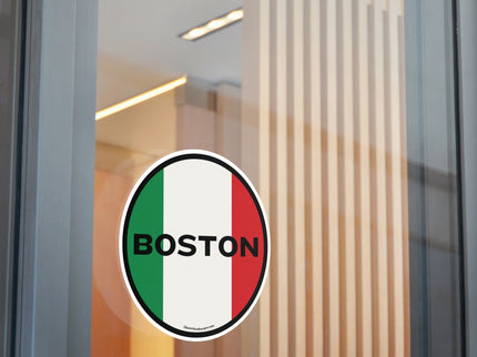 Italian Boston Round Vinyl Stickers (Outdoor/Indoor- 3 sizes)