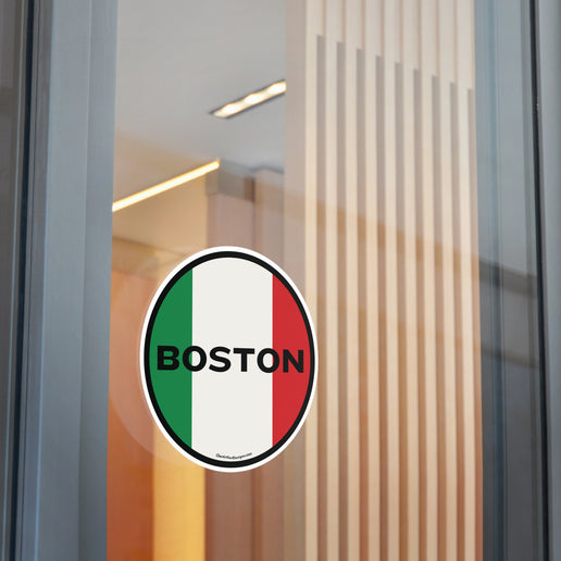 Italian Boston Round Vinyl Stickers (Outdoor/Indoor- 3 sizes)