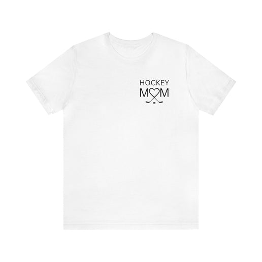 Hockey Mom Heart and Sticks - Soft Comfortable Jersey Short Sleeve Tee