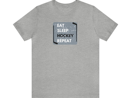 Eat, Sleep, Hockey, Repeat - Soft- Unisex Jersey Short Sleeve Tee