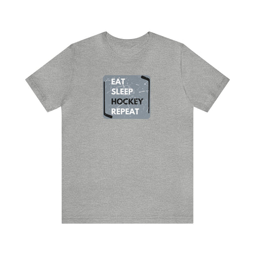 Eat, Sleep, Hockey, Repeat - Soft- Unisex Jersey Short Sleeve Tee