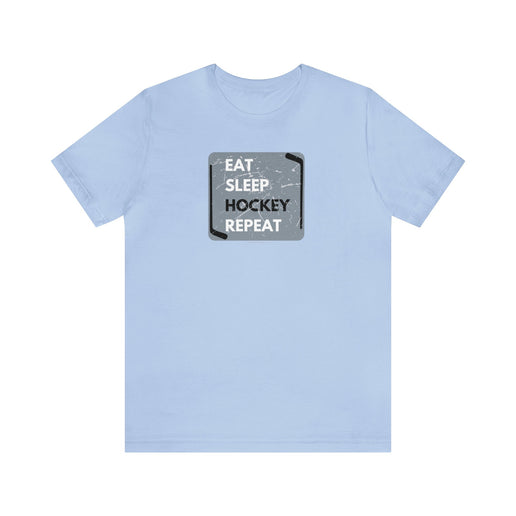 Eat, Sleep, Hockey, Repeat - Soft- Unisex Jersey Short Sleeve Tee