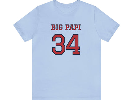 BIG PAPI - 34 - Soft Unisex Jersey Short Sleeve Tee