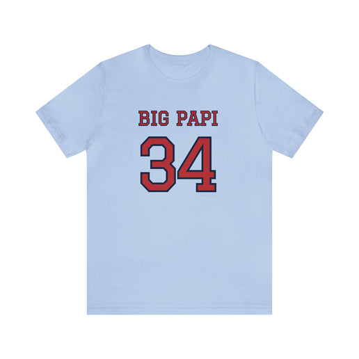 BIG PAPI - 34 - Soft Unisex Jersey Short Sleeve Tee