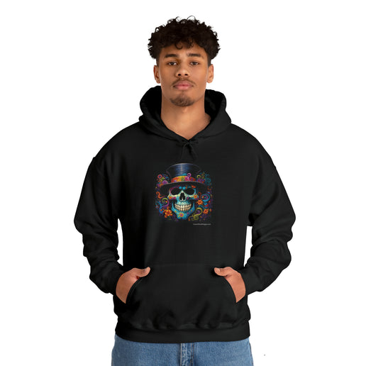 Skull With Hat - Soft Unisex Heavy Blend™ Hooded Sweatshirt