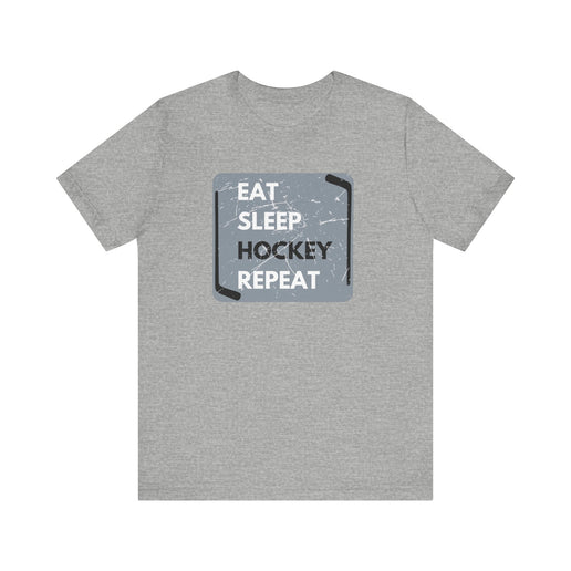 Eat, Sleep, Hockey, Repeat - Soft- Unisex Jersey Short Sleeve Tee