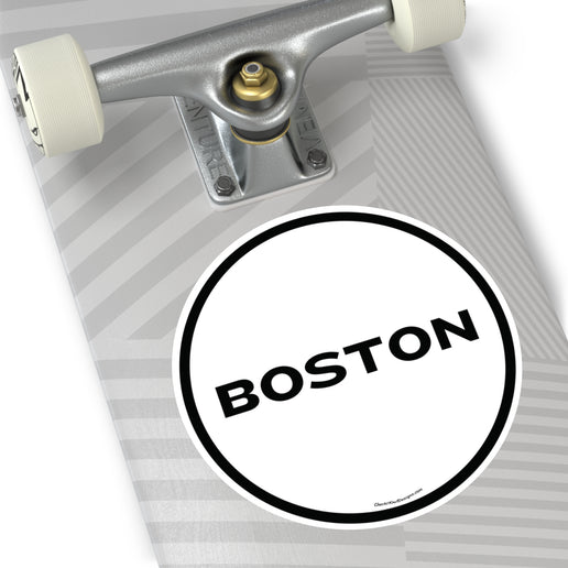 Boston Round Vinyl Stickers (Outdoor/Indoor- 3 sizes)