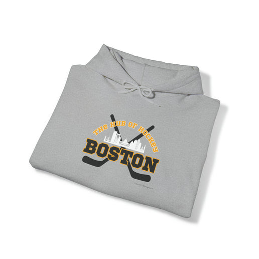 The Hub of Hockey - Boston - Hoodie - Unisex Heavy Blend™ Hooded Sweatshirt