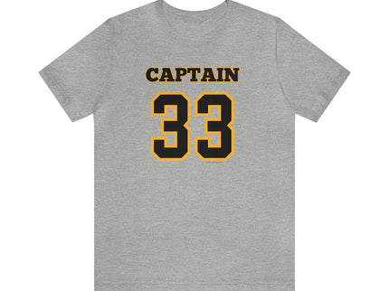 Captain 33 - Soft Unisex Jersey Short Sleeve Tee